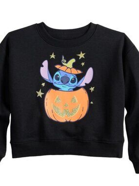 Toddler Girl Sweatshirt Halloween Stitch Size 2T  by Jumping Beans/Disney NWT